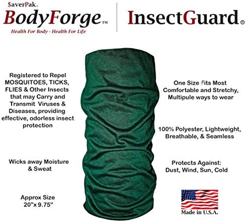 Tick Gaiters - Permethrin Treated, Ticks, Mosquitoes, Flies & More Insect Repellent, Unisex Adult, (Green/White) Complete Package 2