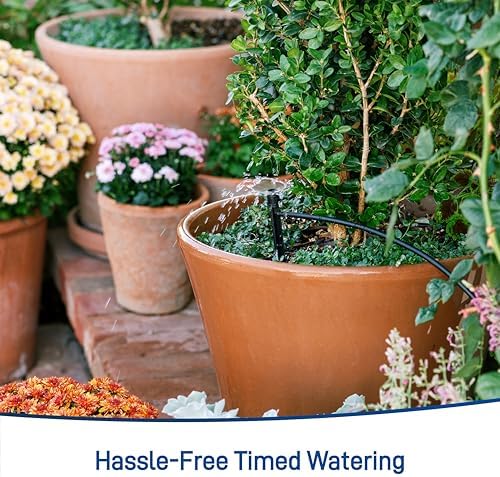 Orbit 69600 Shrub and Flower Bed Drip Irrigation Kit with B-hyve (Gen 2) Smart Hose Watering Timer
