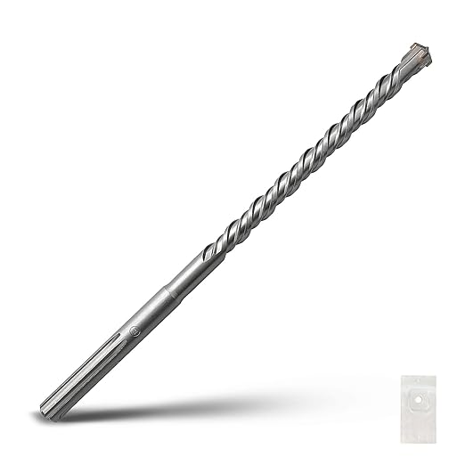 5/8 x 23.6 inch SDS Max Rotary Hammer Drill Bit, 16x600mm Carbide Tip Masonry Drill Bit,Concrete Drill Bit for Masonry, Brick, Stone, Concrete (Length :600mm / 23.6 inch, 16mm (5/8 in) Diameter)