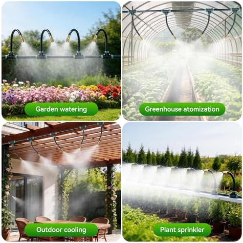 360°Adjustable Drip Irrigation System,200FT Irrigation System for Garden