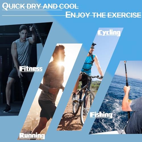 LeeHanTon Men's Sun Shirts Sun Protection Hoodie Shirt UPF 50+ Long Sleeve Work Athletic Shirt with Hooded for Fishing Hiking