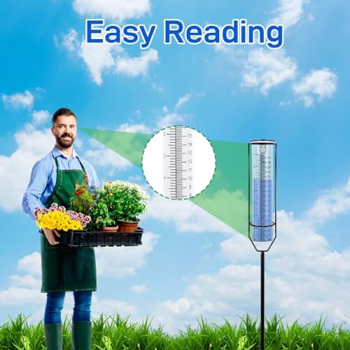 2 Pack Plastic Rain Gauge Replacement Tube