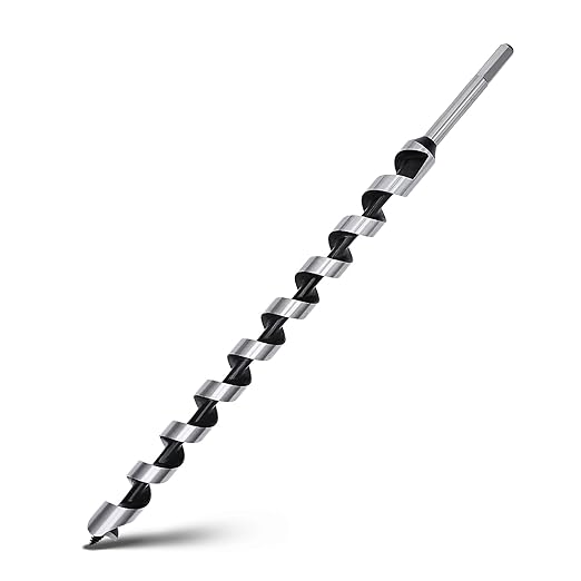 1 x 18 inch Auger Drill Bit for Wood,Hex Shank Ship Auger Bit for Soft Wood, Hard Wood, Plastic, Composite Materials and DIY Projects