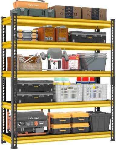 Metal Garage Shelving for Storage - 48" W x 18" D x 78"