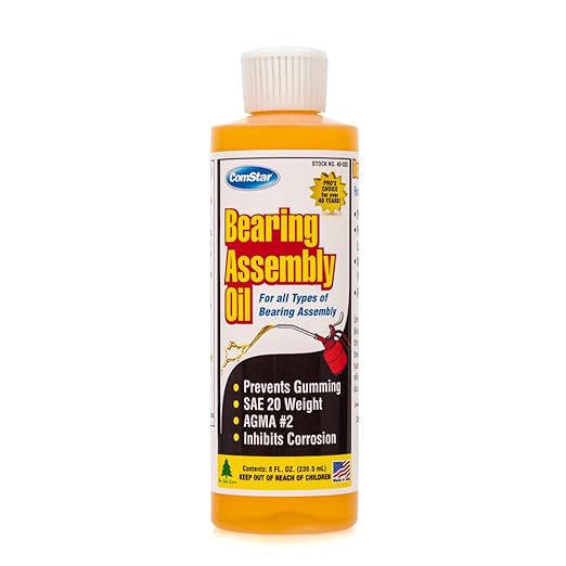 ComStar Bearing Assembly Lube Oil, SAE 20 Weight, Prevents Gumming, Protects Against Rust and Wear, Provides Long-Lasting Lubrication, Withstands Extreme Pressure, 8 Oz (45-525)