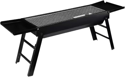 Portable Charcoal Grill - Foldable Removable Stove, Outdoor Grills with Trays, Compact Easy Storage, Authentic Versatile Design, Premium Camping Grill, Backyard Cooking Tool for Garden, Picnic, Travel