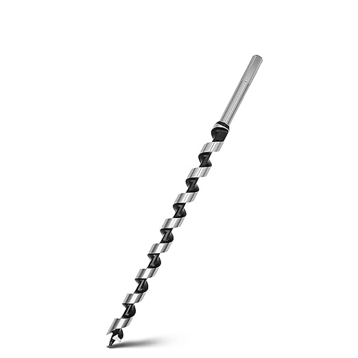 9/16 x 23.6 inch Auger Drill Bit for Wood,14mmx600mm Hex Shank Ship Auger Bit for Soft Hard Wood, Plastic, Composite Materials and DIY Projects 9/16" (14mm)