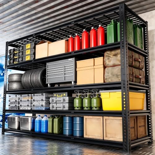 Durstruct 60" W Storage Shelves 5 Tier Garage Shelving Heavy Duty 3000LBS