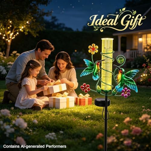 Hummingbird Rain Gauge Outdoor for Measuring Precipitation
