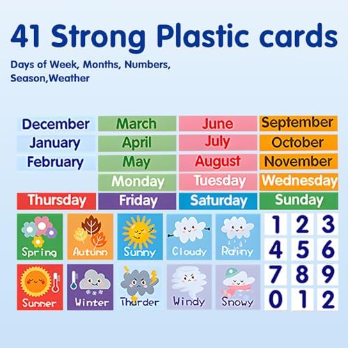 Adena Montessori Magnetic Learning Calendar, 3-6y