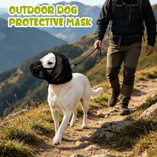 Foxtail Mask for Dogs, Breathable Mesh Foxtail Protection for Dog