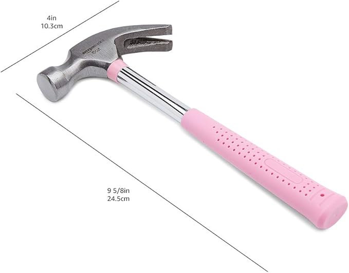 Amazon Basics 8 oz Hammer, Pink