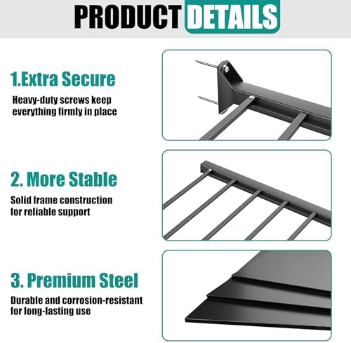 EVERHANGER Wall Mount Garage Storage Shelves Organizer Heavy Duty 33"x 24"