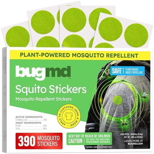 BugMD Squito Stickers - Mosquito Repellent Patches for Adults