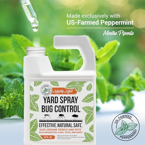 Mighty Mint Peppermint Oil Lawn & Yard Bug Control Spray, 32 oz, Pack of 2