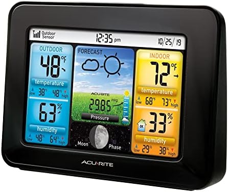 AcuRite Wireless Home Weather Station with Color Display,Indoor Outdoor Thermometer and Temperature Sensor (02077M),(Pack of 10)