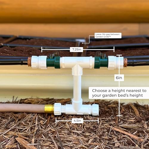 Garden Grid Manifold | Link Multiple Garden Grids | 6" Tall, Double Style