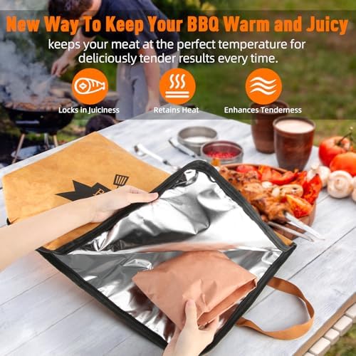 Bolycen 23in BBQ Blanket for Resting Meat, Insulated Meat Resting Bag