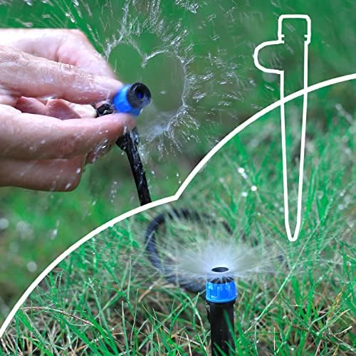50 Pcs 360° Adjustable Drip Irrigation Spray Emitters