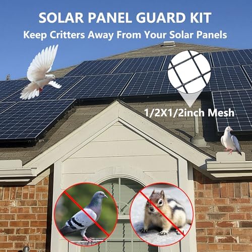 Critter Guard for Solar Panels, 6 in x 100 ft Solar Panel Bird Guard Mesh