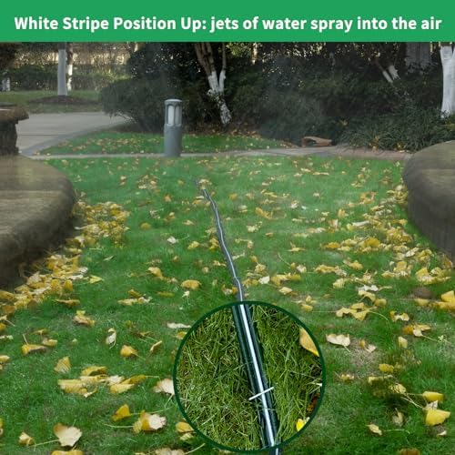 Watoo 2026 Sprinkler Hose & Soaker Hose for Yard - 150FT (50 * 3) Reinforced Flat Garden Hose with Holes, Heavy Duty No-Kink Lawn Irrigation Hose (Includes Stakes, High Pressure Spray)