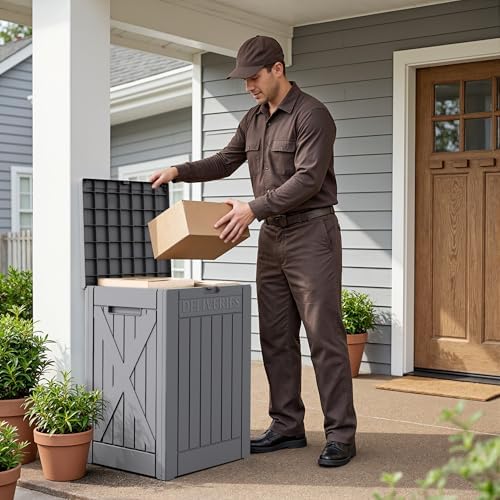 Flamaker 50 Gallon Deck Box, Package Delivery Storage Box for Outside