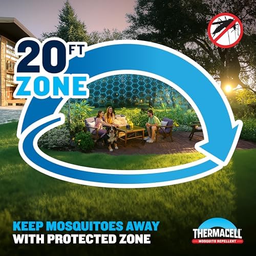 Thermacell E-ZoneGuard Patio Rechargeable Mosquito Repellent, 2-Pack, Value