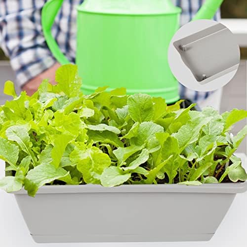 8pcs Window Box Planter,Rectangle Planters Box,Plastic Vegetable Planters