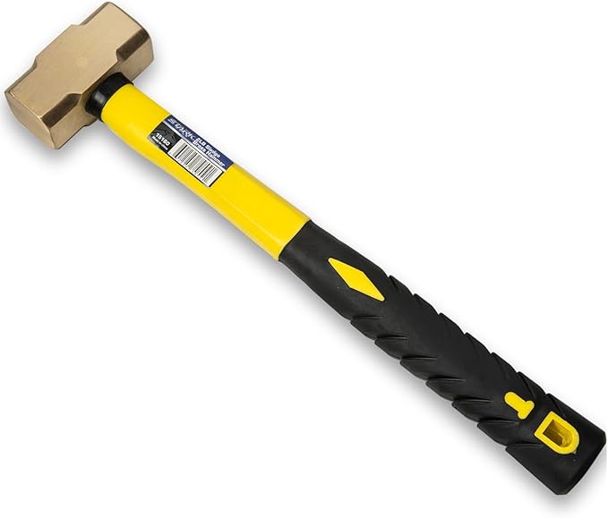 Stark USA 2LBS Sledge Hammer Brass Head Fiber Glass with Comfortable Handle 2-Pounds Hammer | 5 Packs