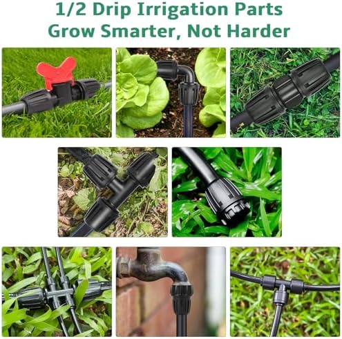 240FT Drip Irrigation System for Garden Quick Release Drip Irrigation Parts