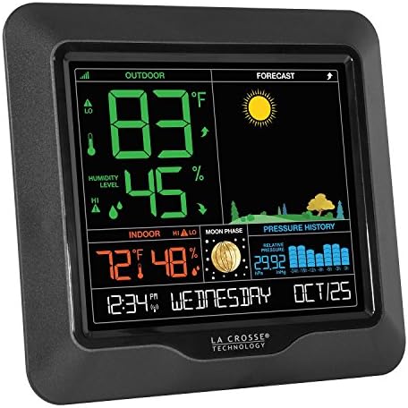 S84107 Wireless Color Forecast Station with Pressure & Atomic Time