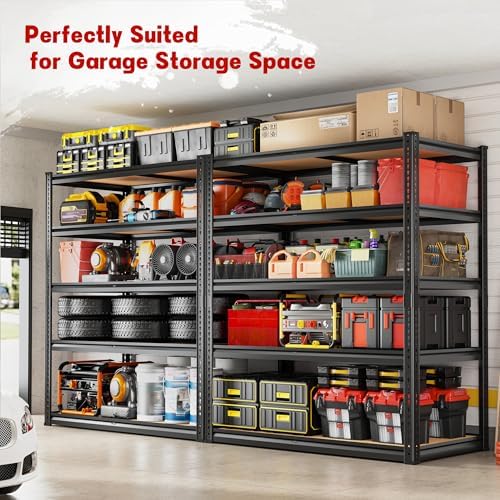 ROOMFAVE 40" W Garage Shelving 2300LBS Storage Shelves,5 Tier