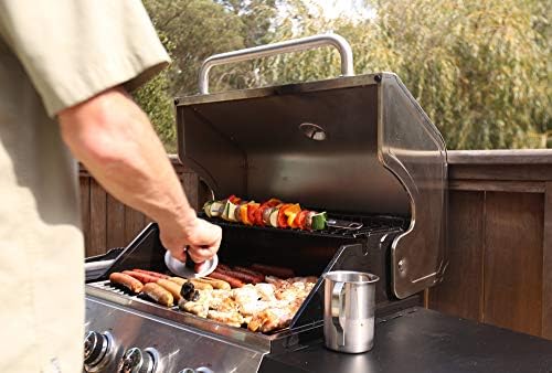 Cuisinart Sauce Pot and Basting Brush Set, 16 oz. Stainless Steel Grill Accessory with Silicone Basting Brush for Cooking & BBQ, Easy to Clean BBQ Accessories for Smoking and Grilling