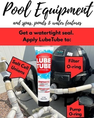 LubeTube 4oz (6 Pack) Multipurpose Synthetic Grease for Pool Equipment, Plumbing Fixtures, RV Toilets, Marine Systems, Machinery & Household Use – PFAS-Free, Food-Grade, Ceramic-Enhanced – Made in USA