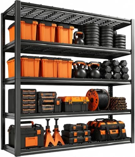 PRESTELION Garage Shelving 3000 LBS Adjustable Metal Storage Shelves