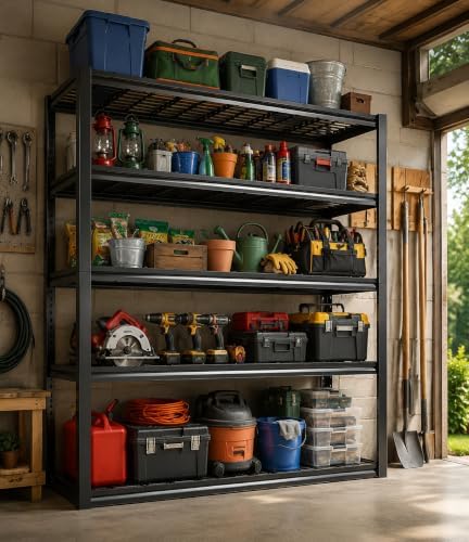 PRESTELION Garage Shelving 3000 LBS Adjustable Metal Storage Shelves