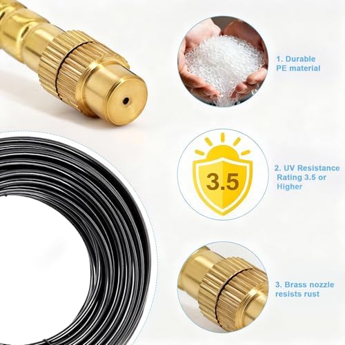 Thiswing 100FT 360° Adjustable Irrigation System for Garden