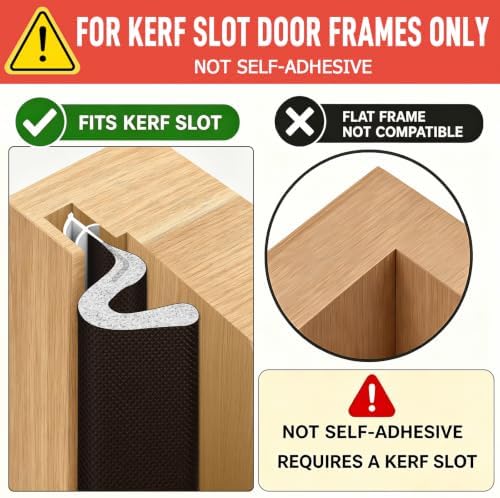 Litaibai 26 ft Kerf Weather Stripping Door Seal for Exterior Doors, Brown