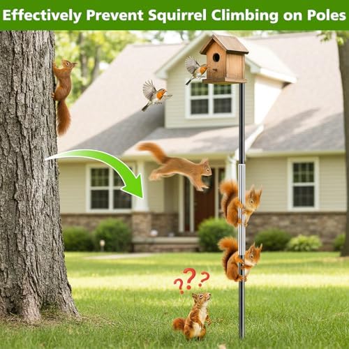 UNIFAMILY Iguana Tree Wraps, PET Squirrel Baffle for Tree Trunk Protector Guard for Reptiles Climbing 65x16IN, Cat Anti Climb Trees Guard, Squirrel Duards for Trees with Double-Sided Adhesive