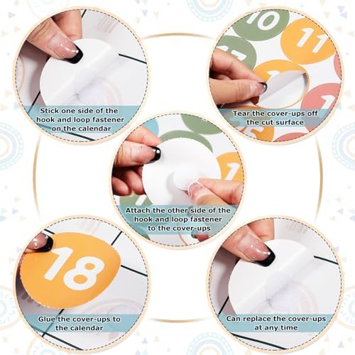 Tenare 82 Pcs Classroom Calendar Boho Weather Bulletin Board Set