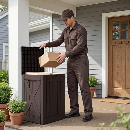Flamaker 50 Gallon Deck Box, Package Delivery Storage Box for Outside