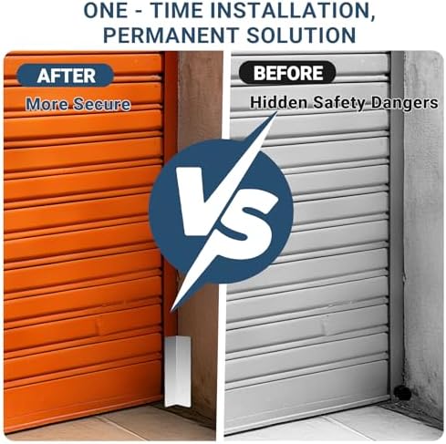 2 Pcs Heavy Duty Stainless Steel Garage Door Rodent and Snake Guard, Permanent Seal Protection Kit, Fits Most Standard Garage Doors
