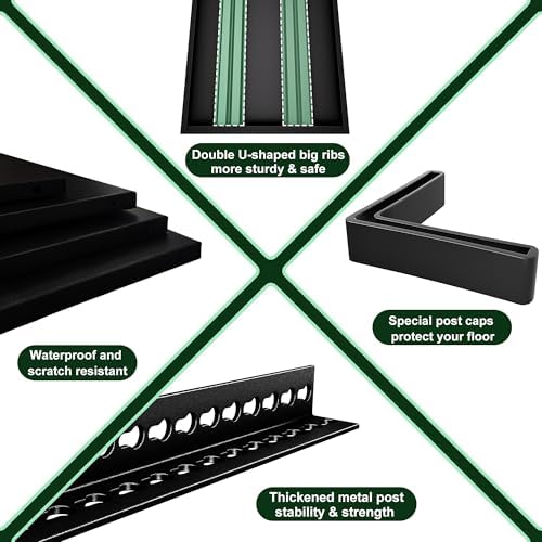 48" W Garage Shelving Heavy Duty，2500LBS Loads Adjustable Garage Storage Shelves, 5-Tier Metal Shelving Units and Storage Racks Heavy Duty, 48”W x 18”D x 78”H，Black…
