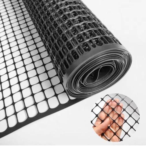 PotatoLife Black Plastic Garden Fence, Hardware Mesh, 24'' x 15'