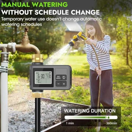 60FT Drip Irrigation System with Smart Water Timer