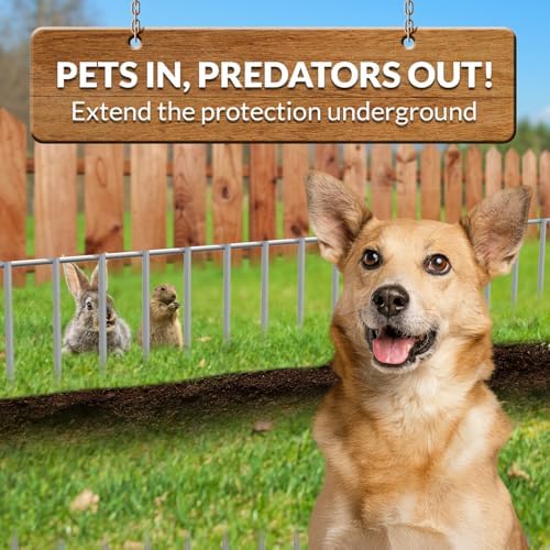 Dig Defence Original Animal Barrier Fence - 32”(L) x 10”(H), 24 Pack