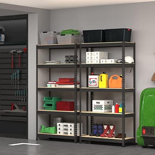 PrimeZone 71" H Heavy Duty Storage Shelves, 5 Tier Garage Shelving Unit