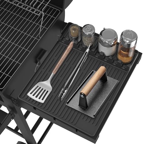 Silicone Grill Mat for Blackstone Griddle Accessories, 8-Slot Tool Mat