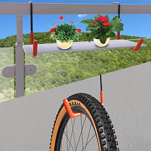 HUPBIPY Rafter Hanger Large S Garage Hooks Bike Storage System Holder Organizer, with Non Slip Coating, for Organizing Hanging Basket, Ladders,Bicycle Wheel,Ropes and Bulk Items (12Pack, Black)