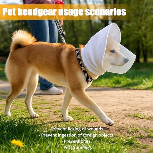 Dog Mask for Outdoor Safety - Vet-Recommended Mesh Field Guard for Protection Against Foxtails, Grass Seeds and Debris | Breathable, Lightweight, Adjustable Buckle Design,Camouflage（L）